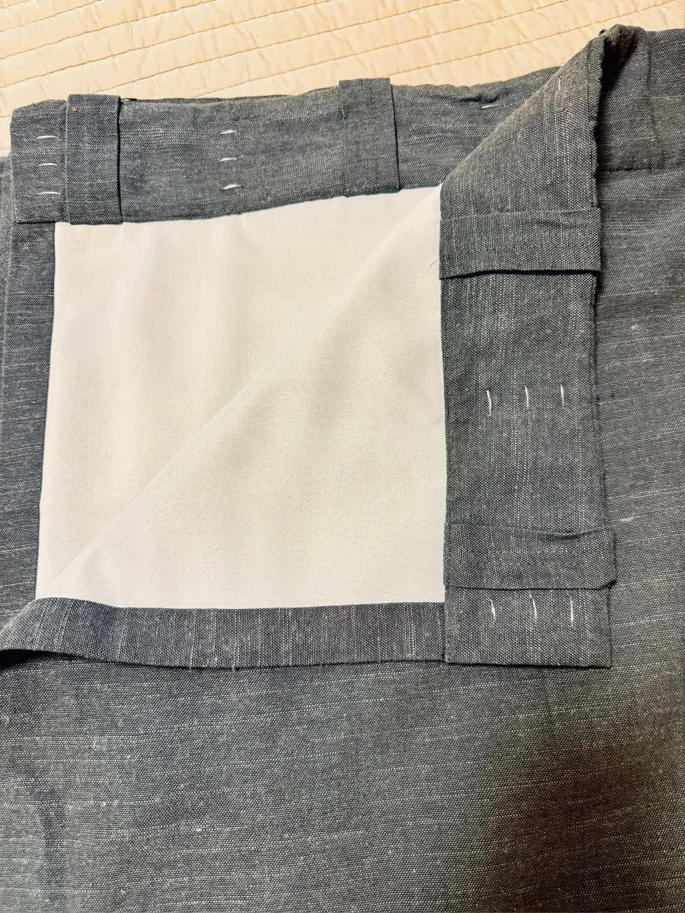 Pottery Barn Kids Emery Linen Blackout Curtain Panels Pair 44x84 Gray